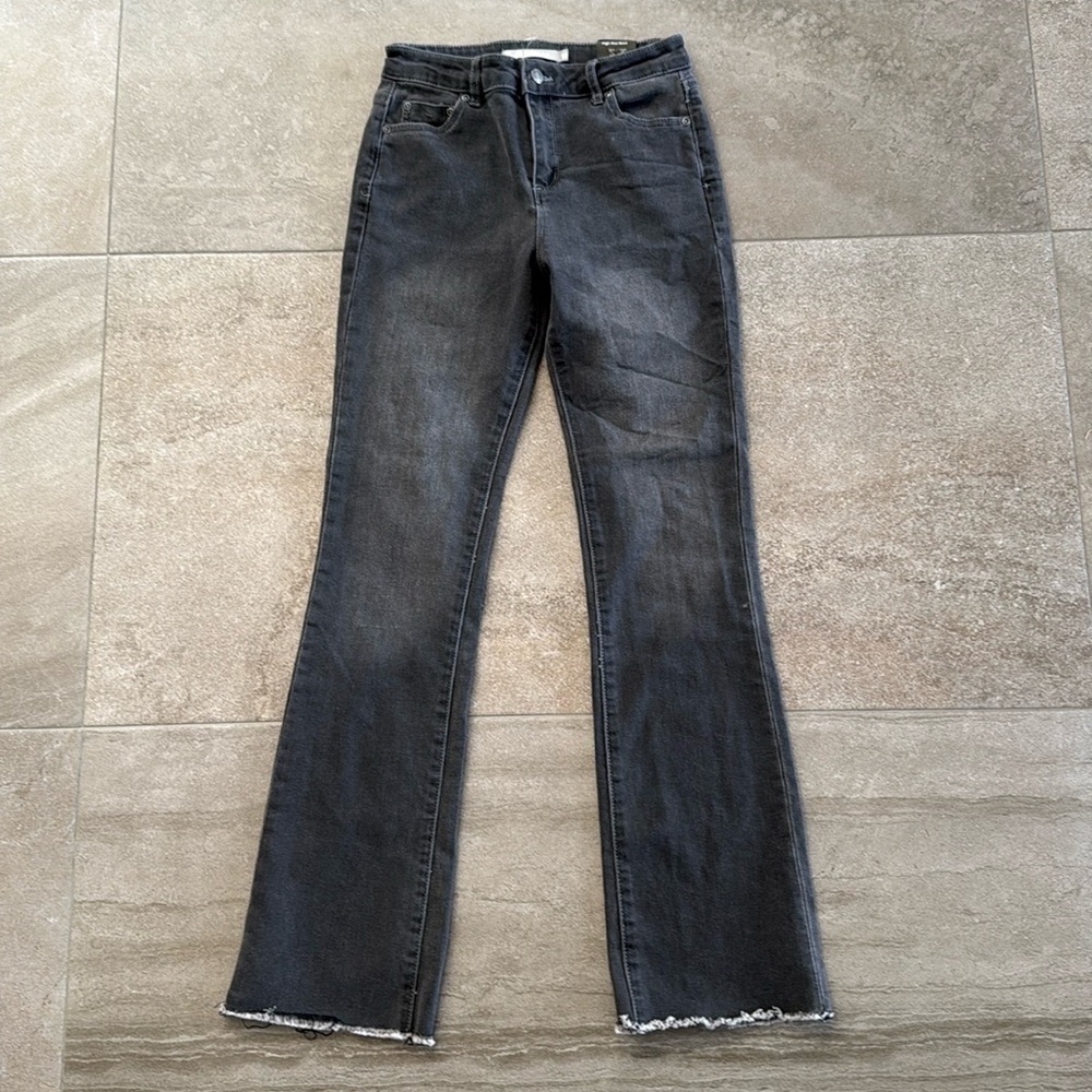 NWT Tractr High Rise Boot Denim - Picture 1 of 4